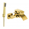 Mexen Aries R77 vanová baterie s sprchovou soupravou, zlatá - 74483R77-50
