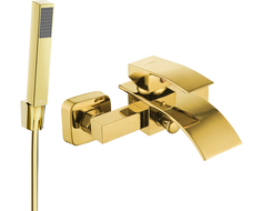Mexen Aries R77 vanová baterie s sprchovou soupravou, zlatá - 74483R77-50