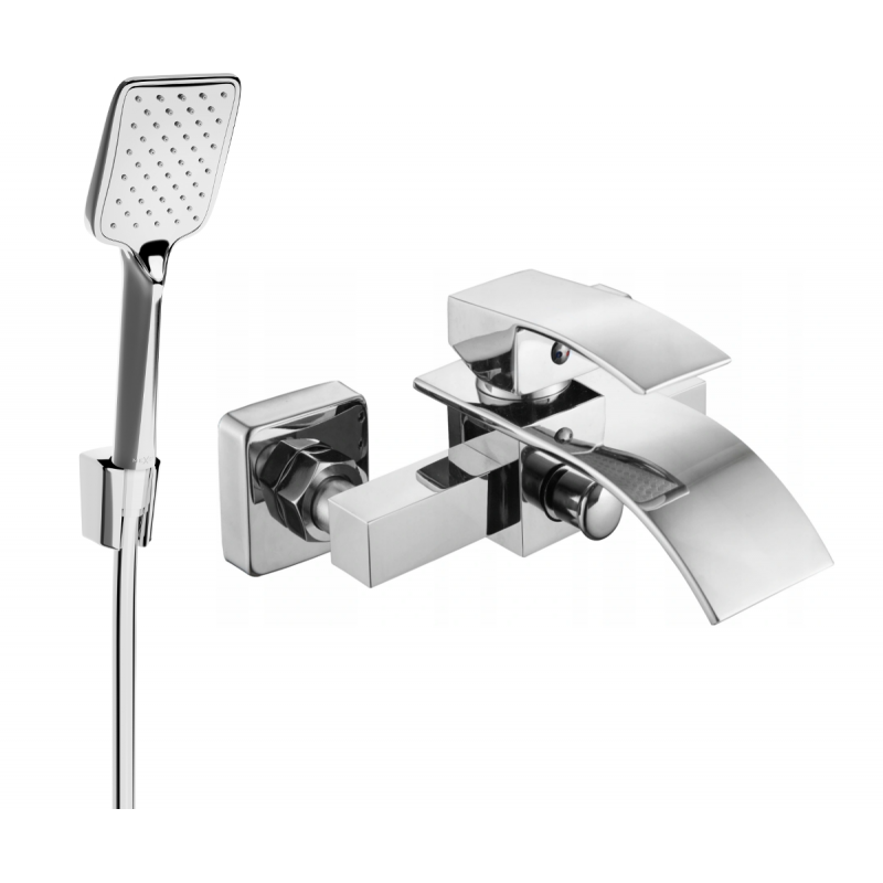 Mexen Aries R62 vanová baterie se sprchovou sadou, chrom - 74483R62-00