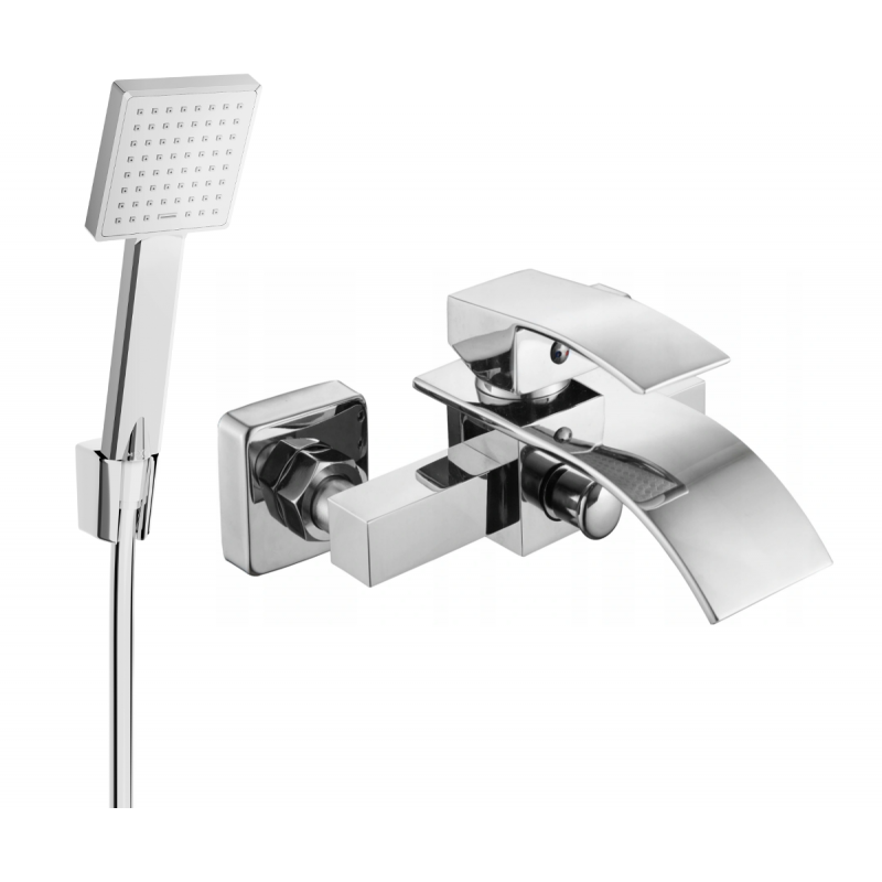 Mexen Aries R45 baterie vanová se sprchovým setem, chrom - 74483R45-00
