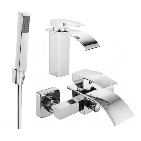 Mexen Aries R77 vanová sada, chrom - 744803R77-00