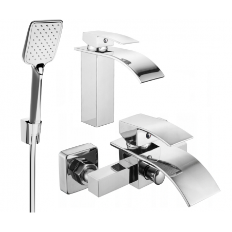 Mexen Aries R62 sada v dostřihu, chrom - 744803R62-00