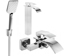 Mexen Aries R62 sada vanových armatur, chrom - 744813R62-00