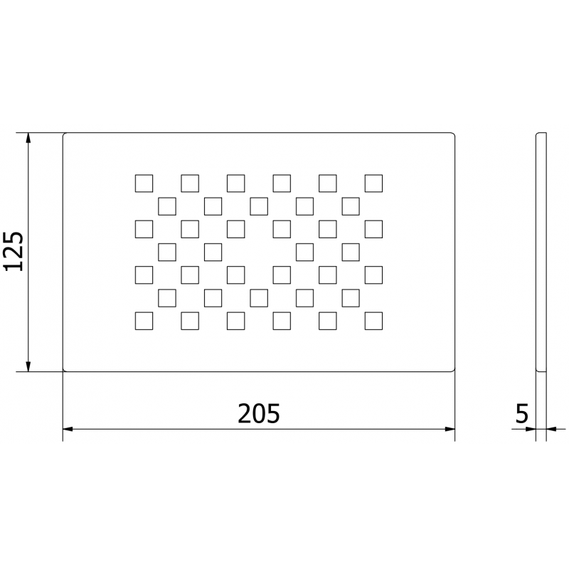 Mexen Hugo kryt pro sprchovou vaničku, zlatý - 42910050