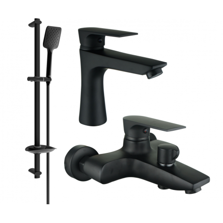 Mexen Axel DB62 koupelnová sada, černá - 73803DB62-70