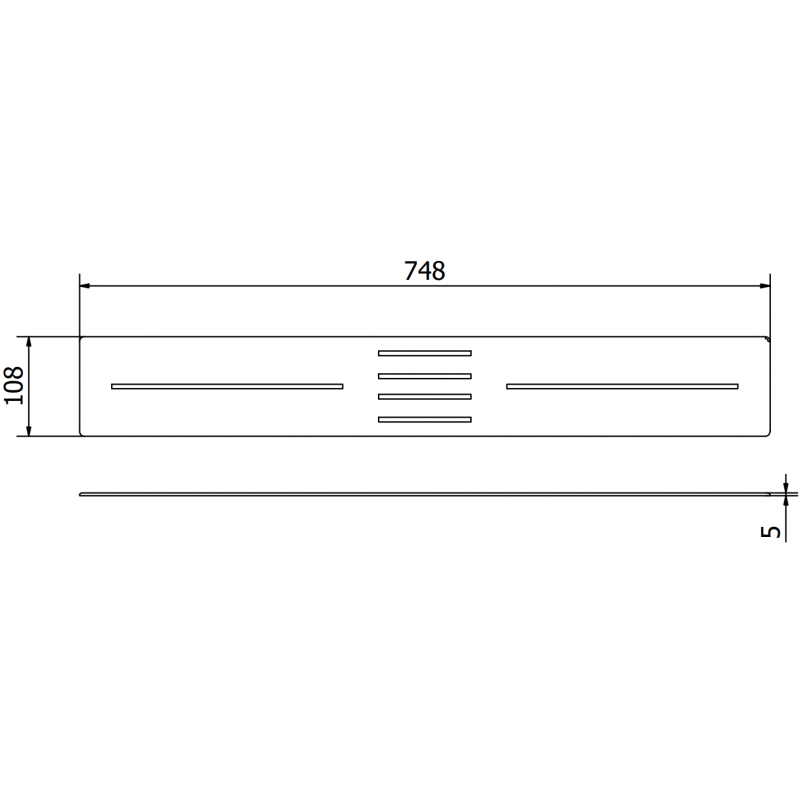 Mexen Toro kryt k vaničce 170-200 cm, bílá - 43930020