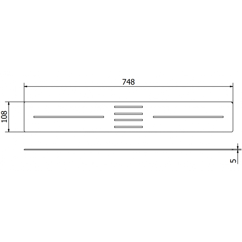 Mexen Toro maskování pro sprchovou vaničku 170-200 cm, zlatá - 43930050