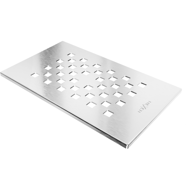 Mexen Hugo kryt do sprchové vaničky, inox - 42910001