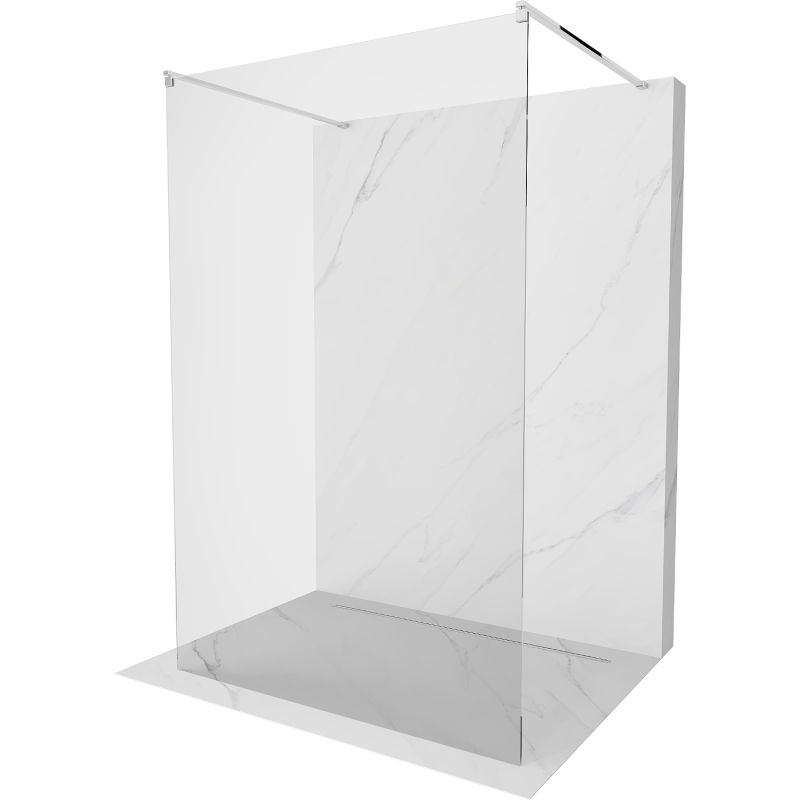 Mexen Kioto volně stojící sprchová stěna 115 x 200 cm, transparentní 8 mm, chrom - 800-115-002-01-00