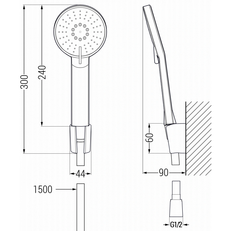 Mexen Axel R40 vanová sada, černá - 73803R40-70