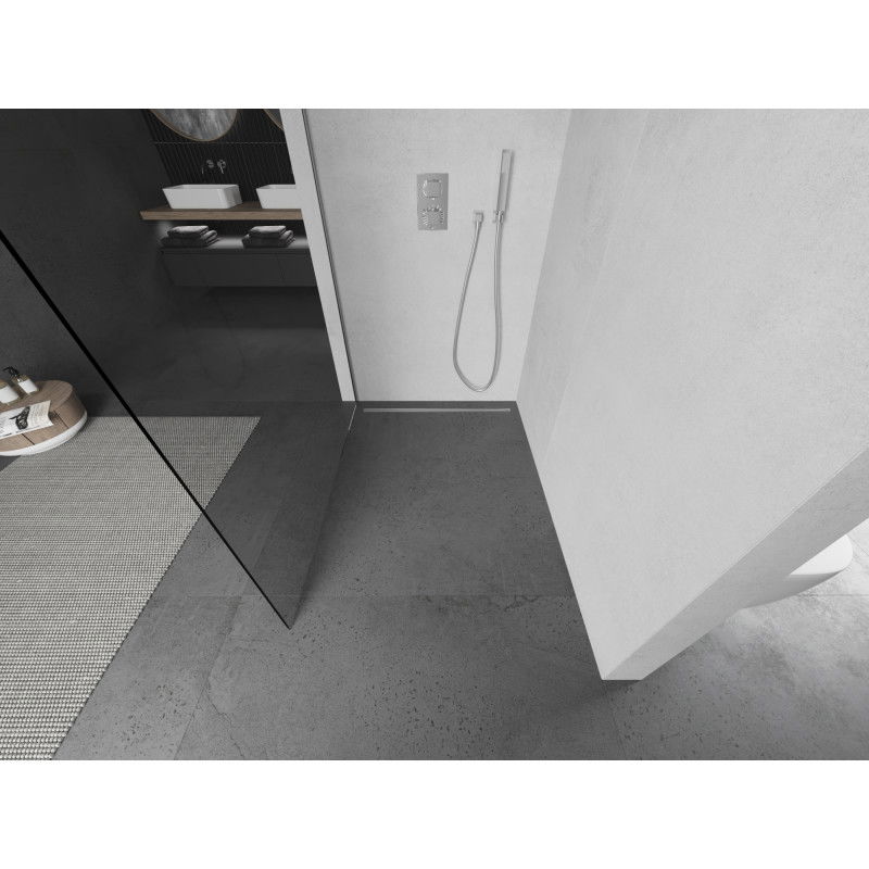 Mexen Kioto sprchová stěna Walk-in 170 x 200 cm, transparentní 8 mm, chrom - 800-170-101-01-00