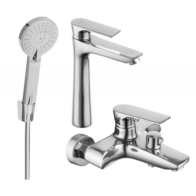 Mexen Axel R40 sada vanových baterií, chrom - 73813R40-00