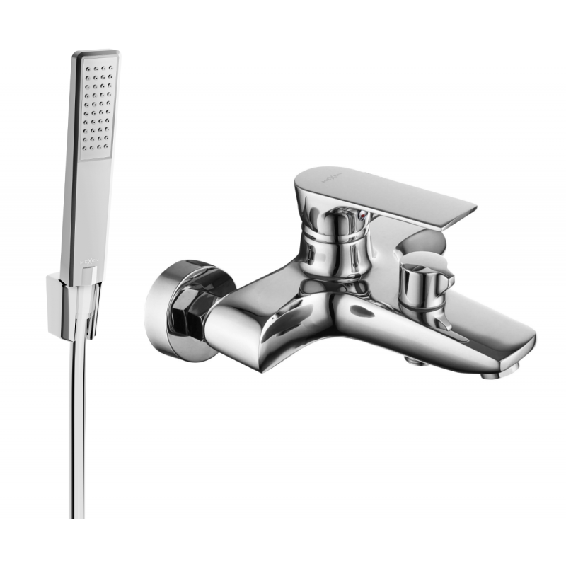 Mexen Axel R72 vanová baterie se sprchovou soupravou, chrom - 7383R72-00