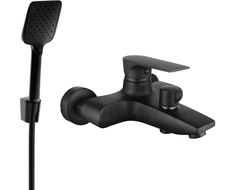 Mexen Axel R62 vanová baterie se sprchovou soupravou, černá - 7383R62-70