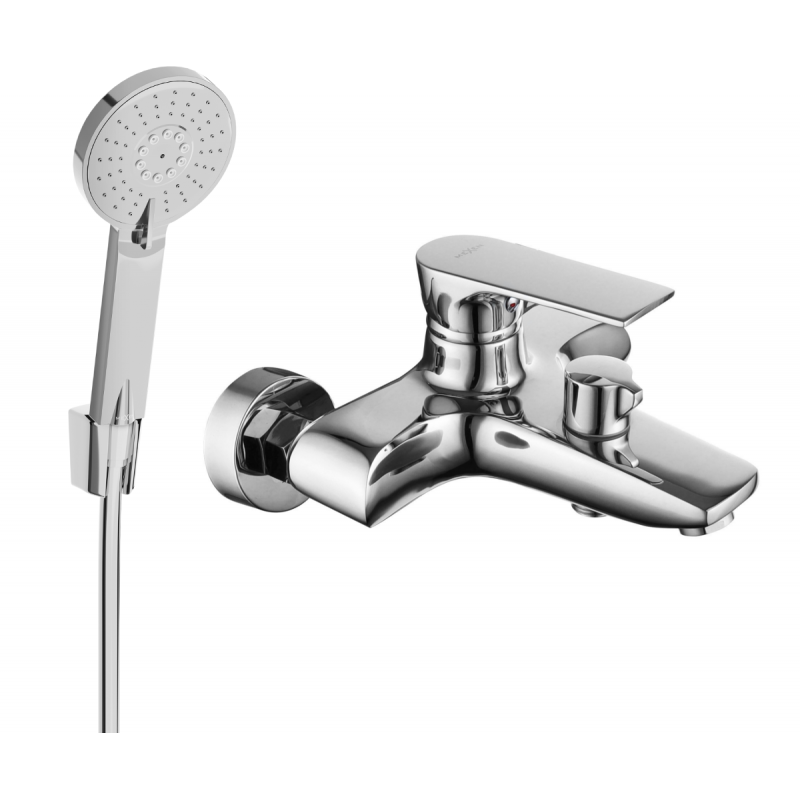 Mexen Axel R40 vanová baterie se sprchovou sadou, chrom - 7383R40-00