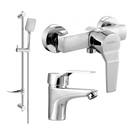 Mexen Caro DF62 sprchový set, chrom - 746604DF62-00