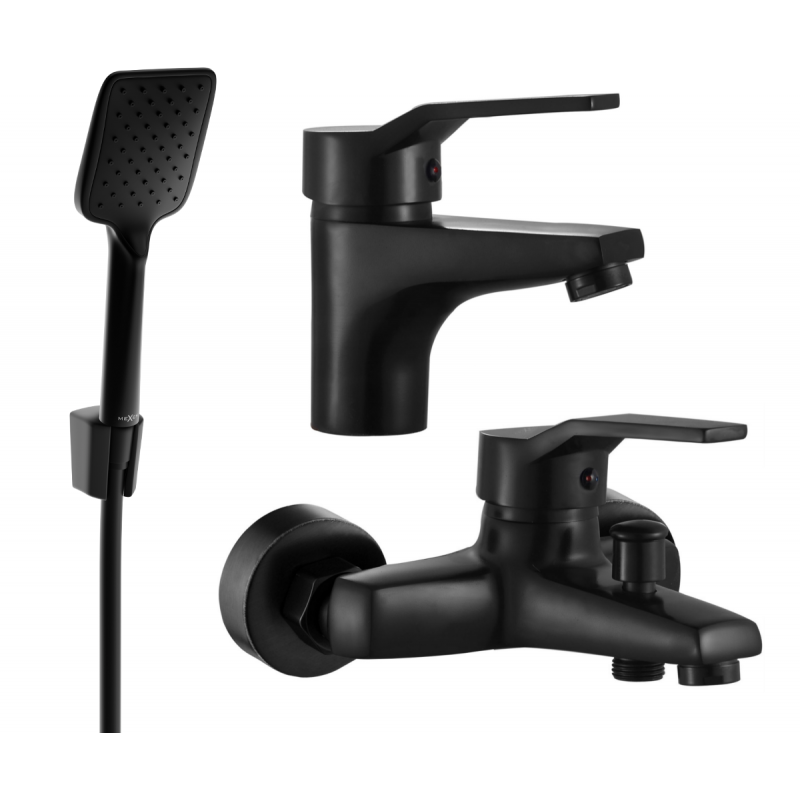 Mexen Caro R62 koupelnový set, černý - 746603R62-70