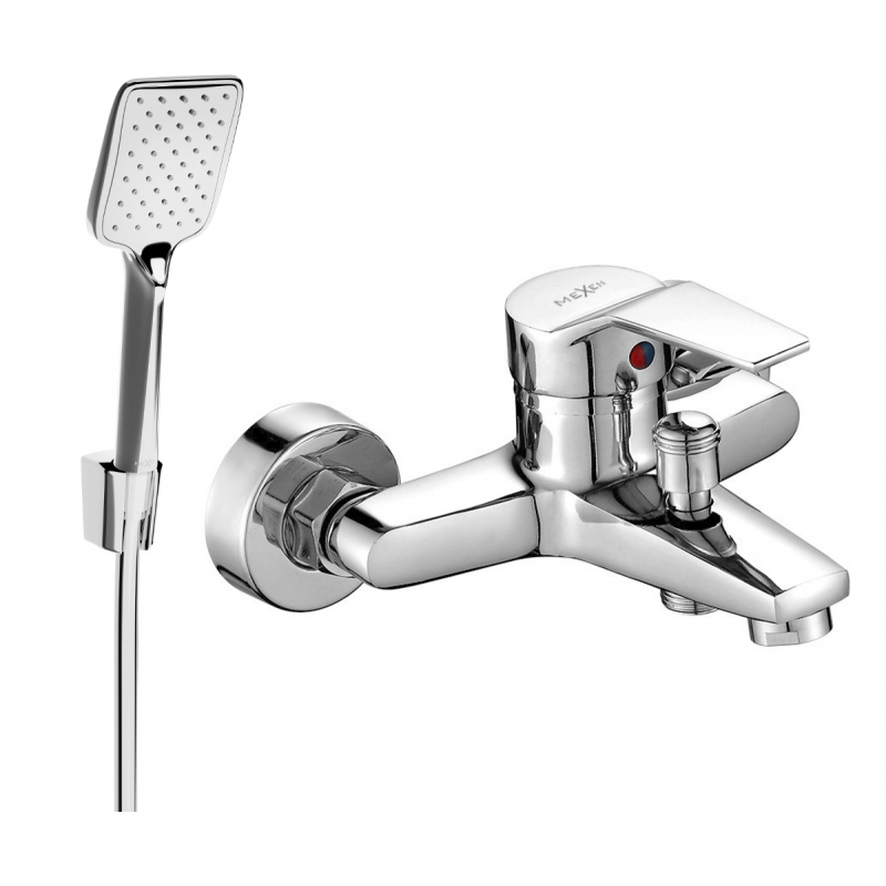 Mexen Caro R62 vanová baterie se sprchovým setem, chrom - 74663R62-00