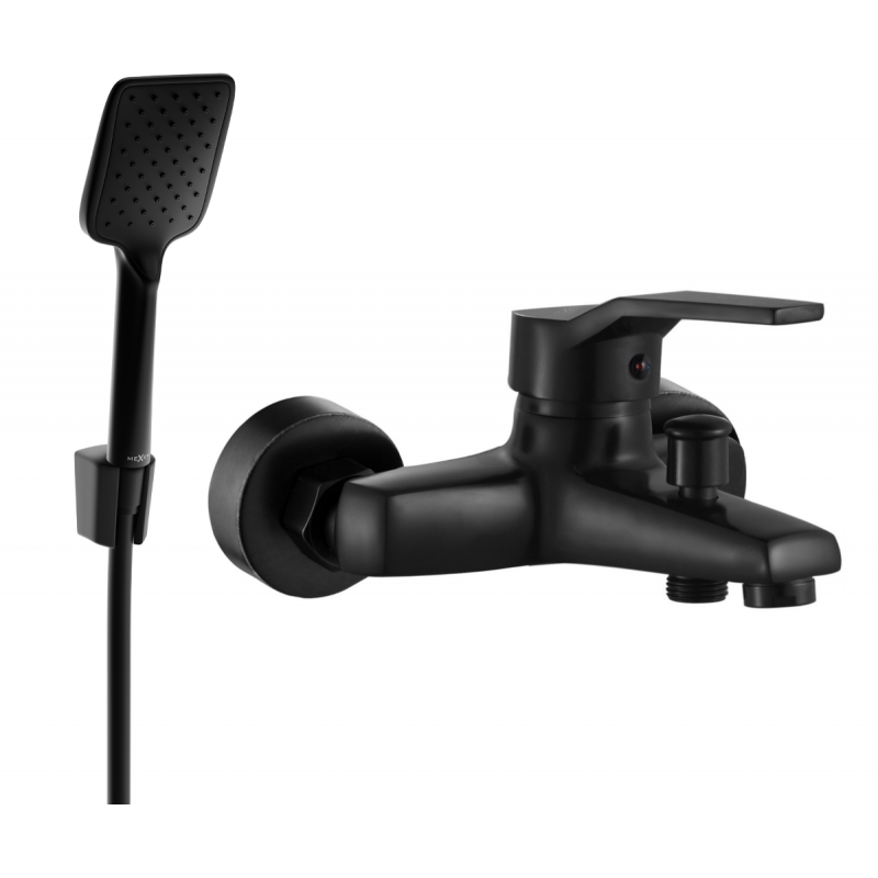 Mexen Caro R62 vanová baterie se sprchovým setem, černá - 74663R62-70