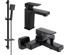 Mexen Cetus DQ45 koupelnový set, černý - 744303DQ45-70