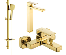 Mexen Cetus DQ45 koupelnová sada, zlatá - 744313DQ45-50
