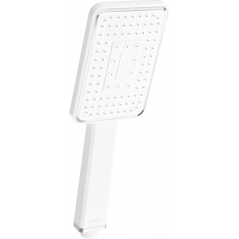 Mexen R-54 sprchová hlavice 1-funkční, bílá/chrom - 79554-21