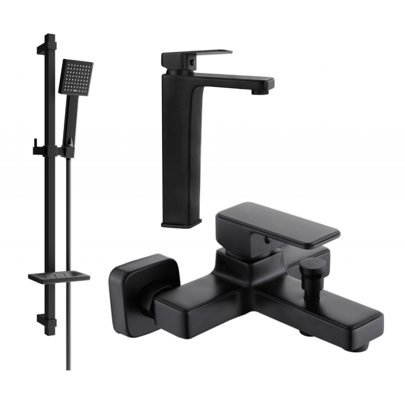 Mexen Cetus DQ45 vanová baterie set, černý - 744313DQ45-70