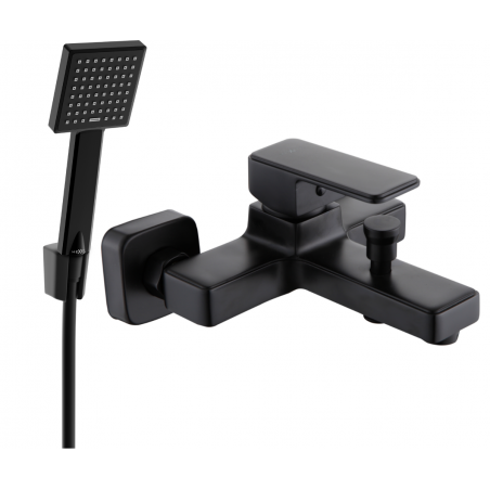 Mexen Cetus R45 baterie vanová se sprchovým setem, černá - 74433R45-70