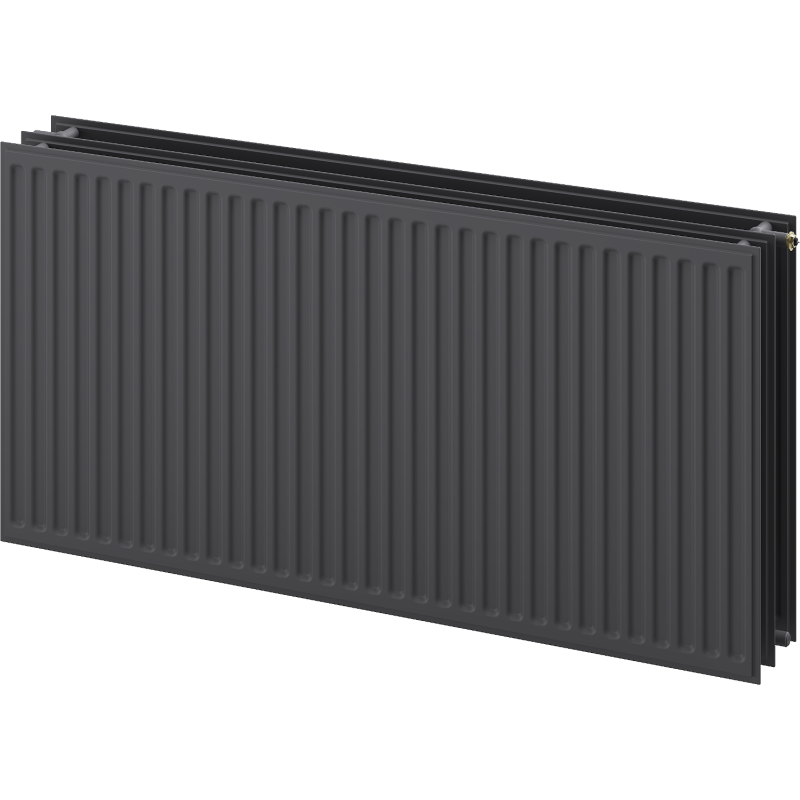 Mexen CVH30 Hygienický deskový radiátor 500 x 1400 mm, spodní připojení, 1815 W, antracit - W630H-050-140-66