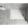 Mexen Hugo obdélníkový sprchový kout SMC 80 x 70 cm, bílý, krytka inox - 42107080-X
