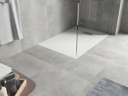 Mexen Hugo obdélníková sprchová vanička SMC 100 x 70 cm, bílá, kryt inox - 42107010-X