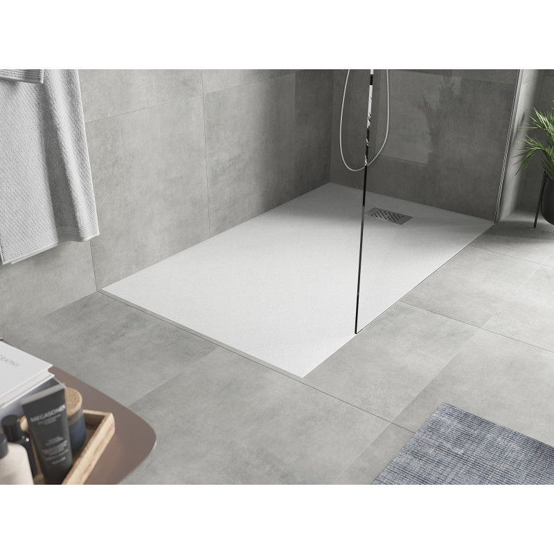 Mexen Hugo obdélníkový sprchový kout SMC 160 x 70 cm, bílý, kryt inox - 42107016-X