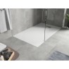 Mexen Hugo obdélníkový sprchový kout SMC 150 x 80 cm, bílý, krytka inox - 42108015-X