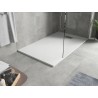 Mexen Hugo obdélníkový sprchový kout SMC 150 x 80 cm, bílý, krytka inox - 42108015-X