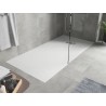 Mexen Hugo obdélníková sprchová vanička SMC 180 x 80 cm, bílá, krytka inox - 42108018-X