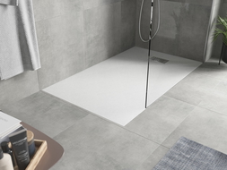 Mexen Hugo obdélníková sprchová vanička SMC 140 x 90 cm, bílá, krytka inox - 42109014-X