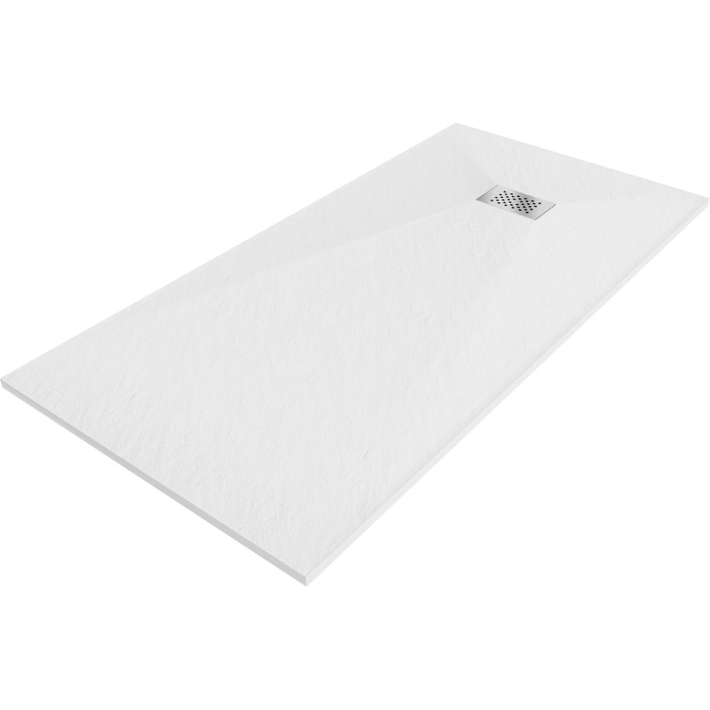 Mexen Hugo obdélníkový sprchový kout SMC 180 x 90 cm, bílý, kryt inox - 42109018-X