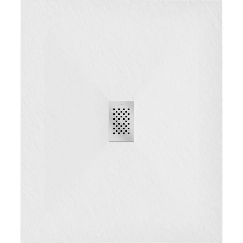 Mexen Hugo obdélníková sprchová vanička SMC 110 x 100 cm, bílá, krytka inox - 42101011-X