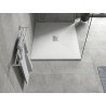 Mexen Hugo obdélníkový sprchový kout SMC 140 x 100 cm, bílý, krytka inox - 42101014-X
