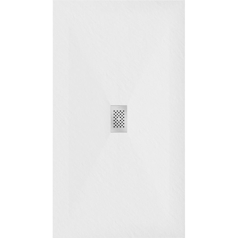 Mexen Hugo obdélníkový sprchový kout SMC 150 x 100 cm, bílý, krytka inox - 42101015-X
