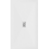 Mexen Hugo obdélníkový sprchový kout SMC 150 x 100 cm, bílý, kryt inox - 42101015-X