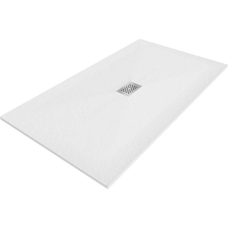 Mexen Hugo obdélníkový sprchový kout SMC 170 x 100 cm, bílý, kryt inox - 42101017-X