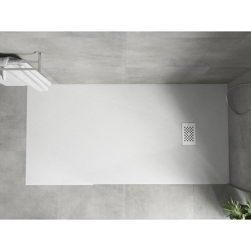 Mexen Hugo obdélníková sprchová vanička SMC 180 x 80 cm, bílá, kryt bílý - 42108018-W