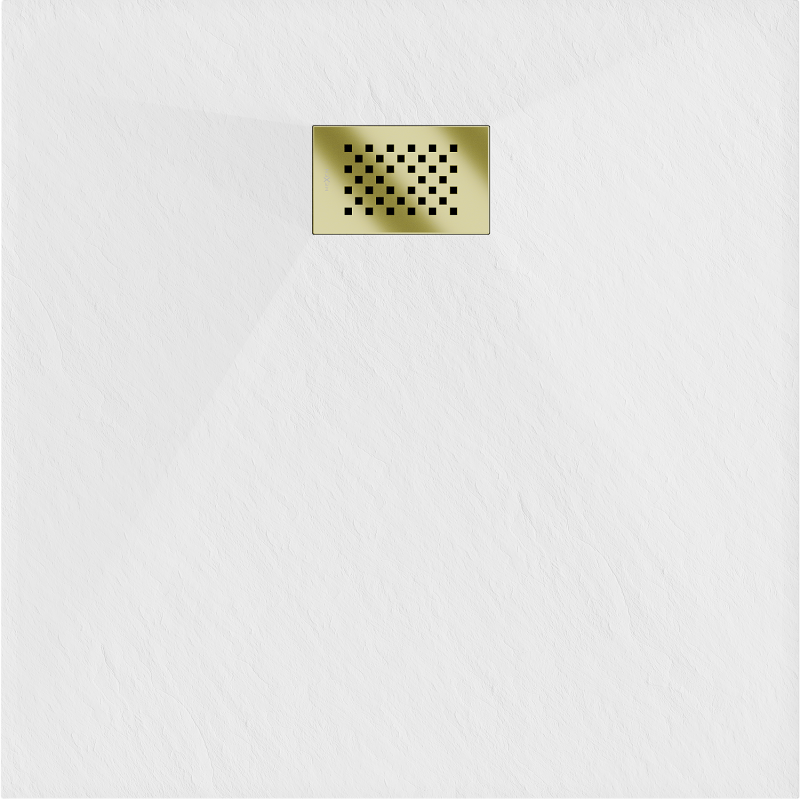 Mexen Hugo čtvercový sprchový kout SMC 90 x 90 cm, bílá, zlatý kryt - 42109090-G