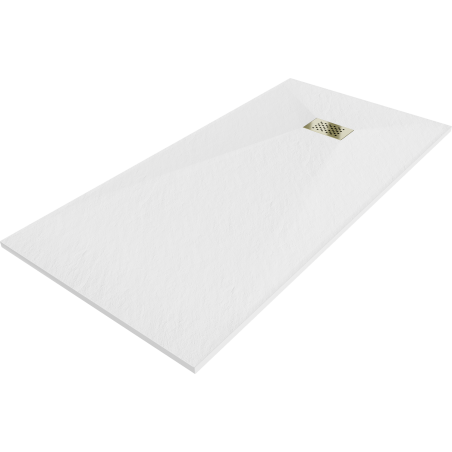 Mexen Hugo obdélníkový sprchový kout SMC 170 x 90 cm, bílý, krytka zlatá - 42109017-G