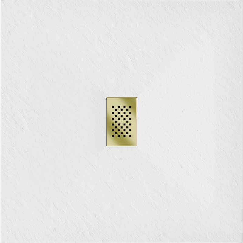 Mexen Hugo čtvercový sprchový kout SMC 100 x 100 cm, bílý, krytka zlatá - 42101010-G