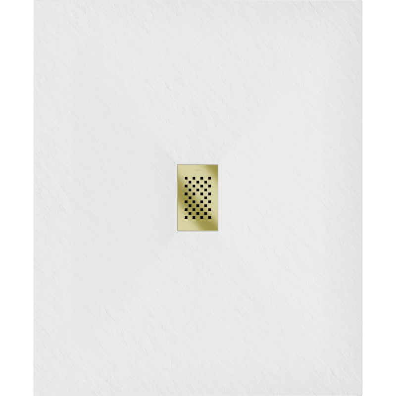 Mexen Hugo obdélníkový sprchový kout SMC 130 x 100 cm, bílý, krytka zlatá - 42101013-G