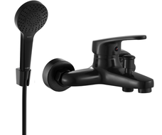 Mexen Erica R05 vanová baterie se sprchovou sadou, černá - 74643R05-70