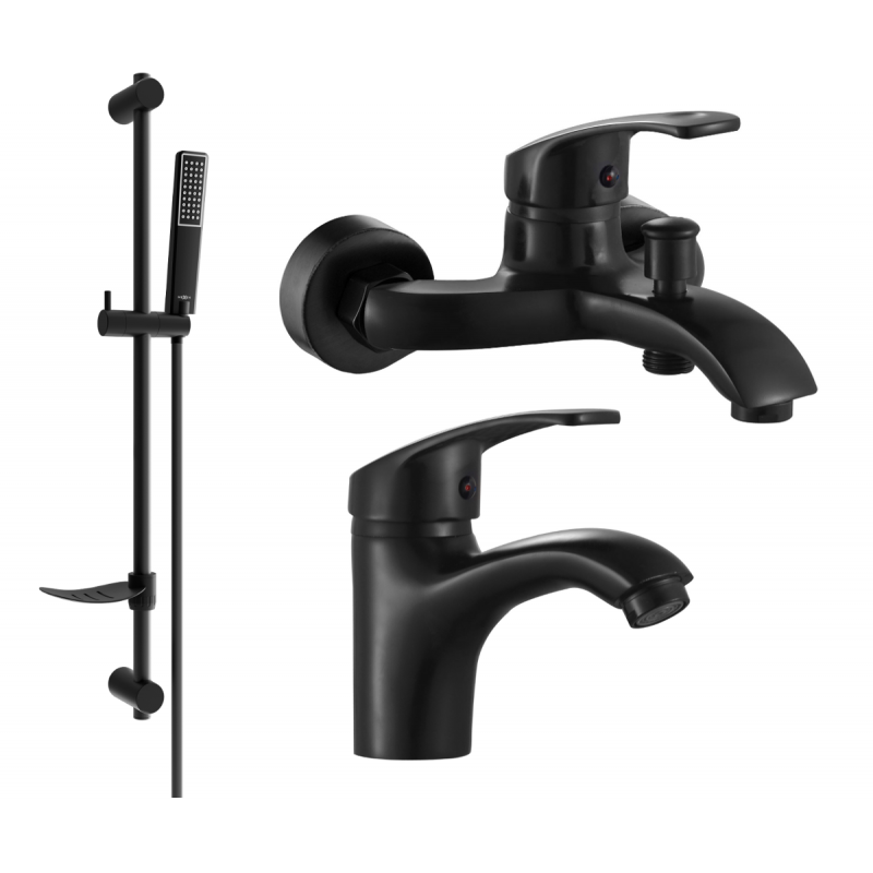 Mexen Fabia DF72 koupelnová sada, černá - 746503DF72-70