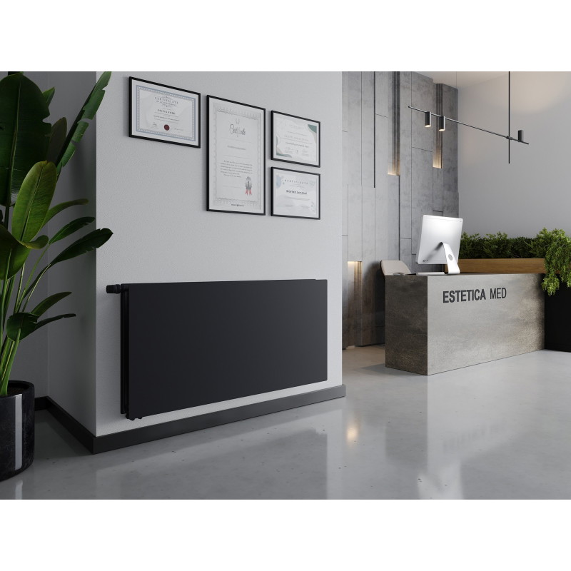 Mexen CVHF20 Hygiene Flat deskový radiátor 400 x 1500 mm, spodní připojení, 1079 W, antracit - W620HF-040-150-66